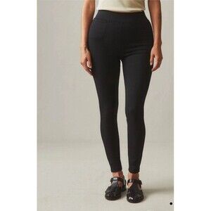 American Giant Women's Black Ponte Slim Stretch Office Legging Pant 16